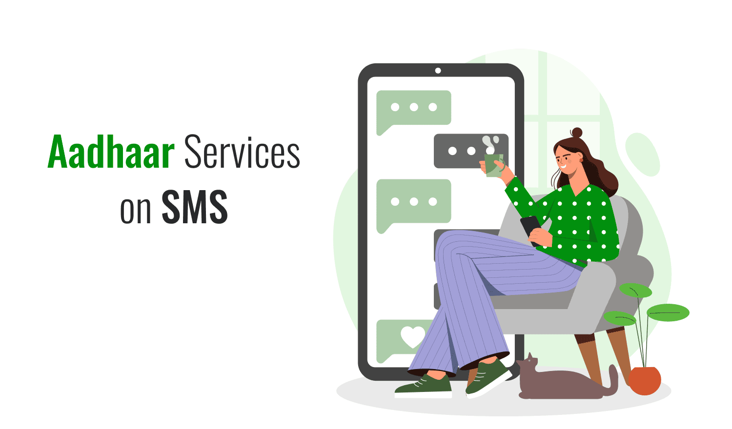 Aadhaar Services via SMS - Aadhaar SMS Service Number
